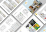 create architecture portfolio or presentation boards